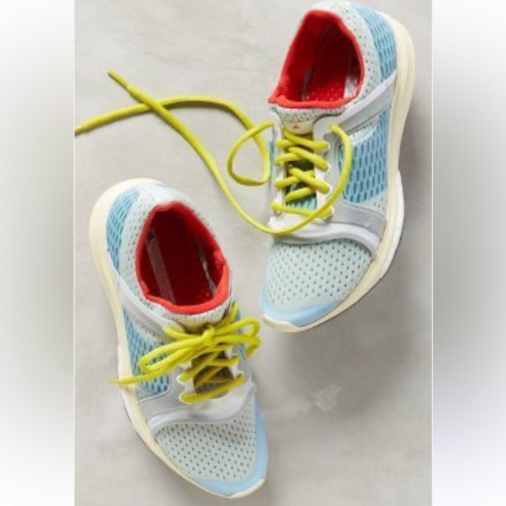 • Adidas By Stella McCartney • Womens Climacool Sneakers, Mint/Oyster 8